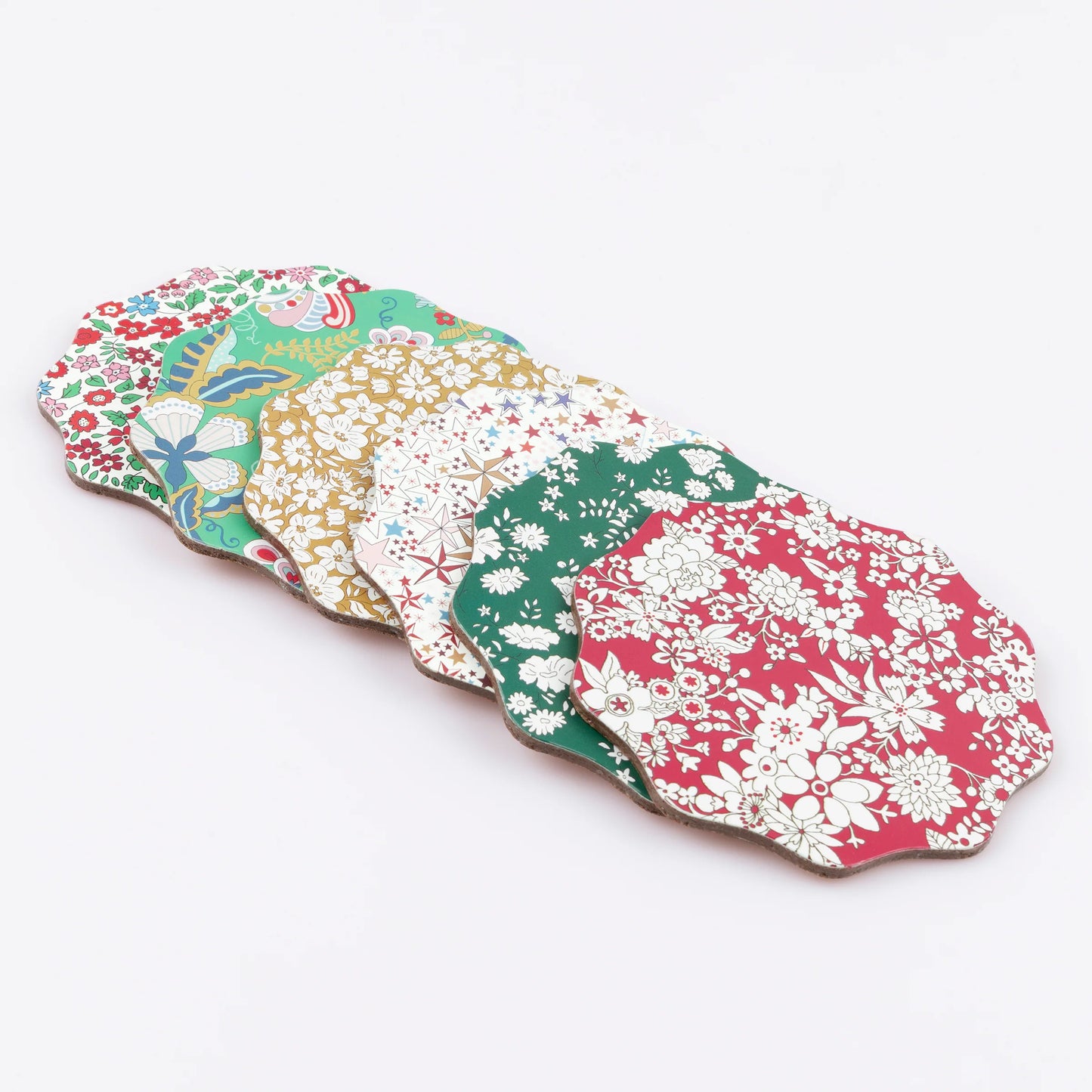 Meri Meri x Liberty Winter Coasters (x 6)