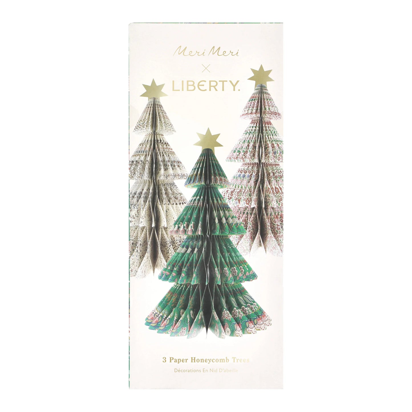 Meri Meri x Liberty Paper Honeycomb Trees (x 3)