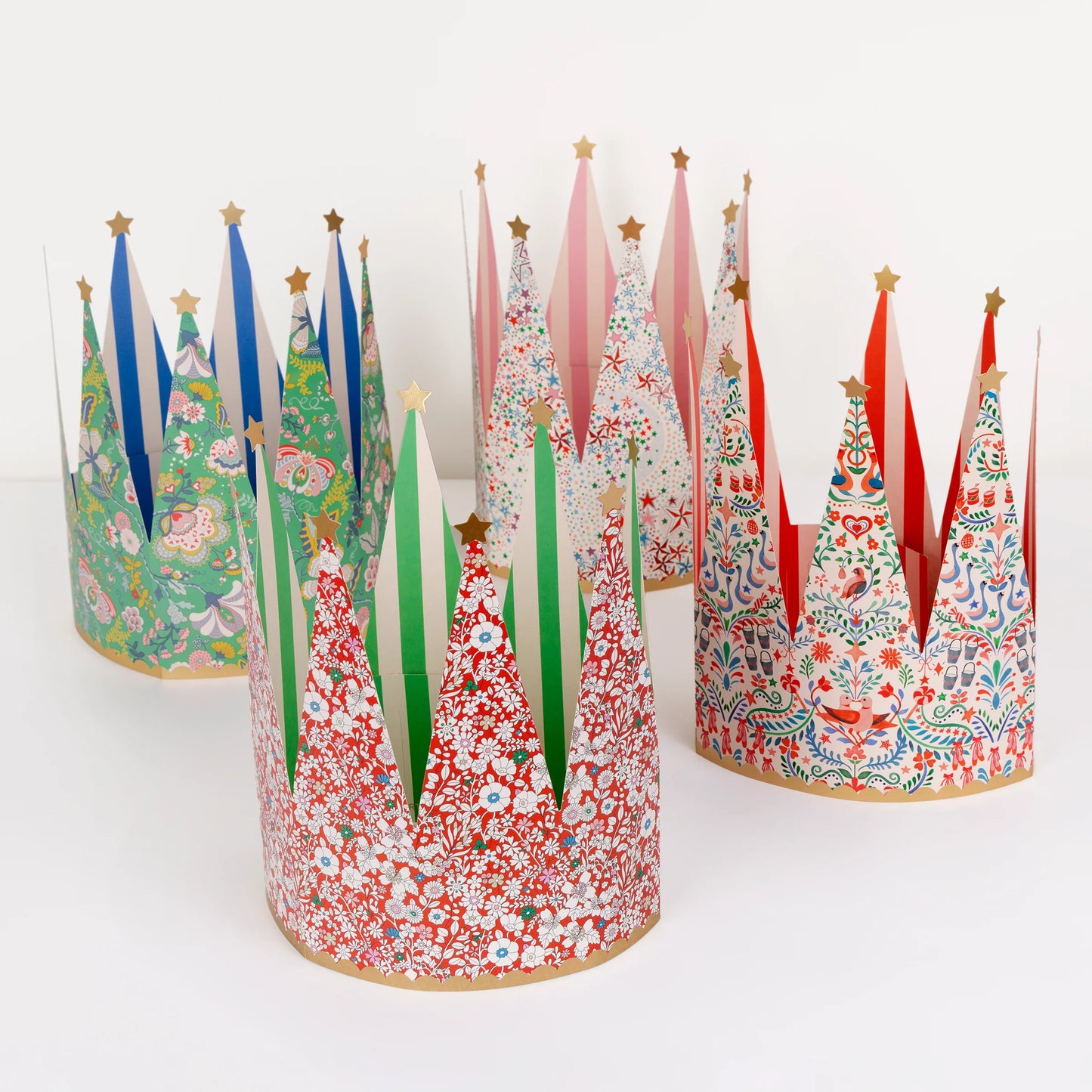 Meri Meri x Liberty Festive Party Crowns (x 8)