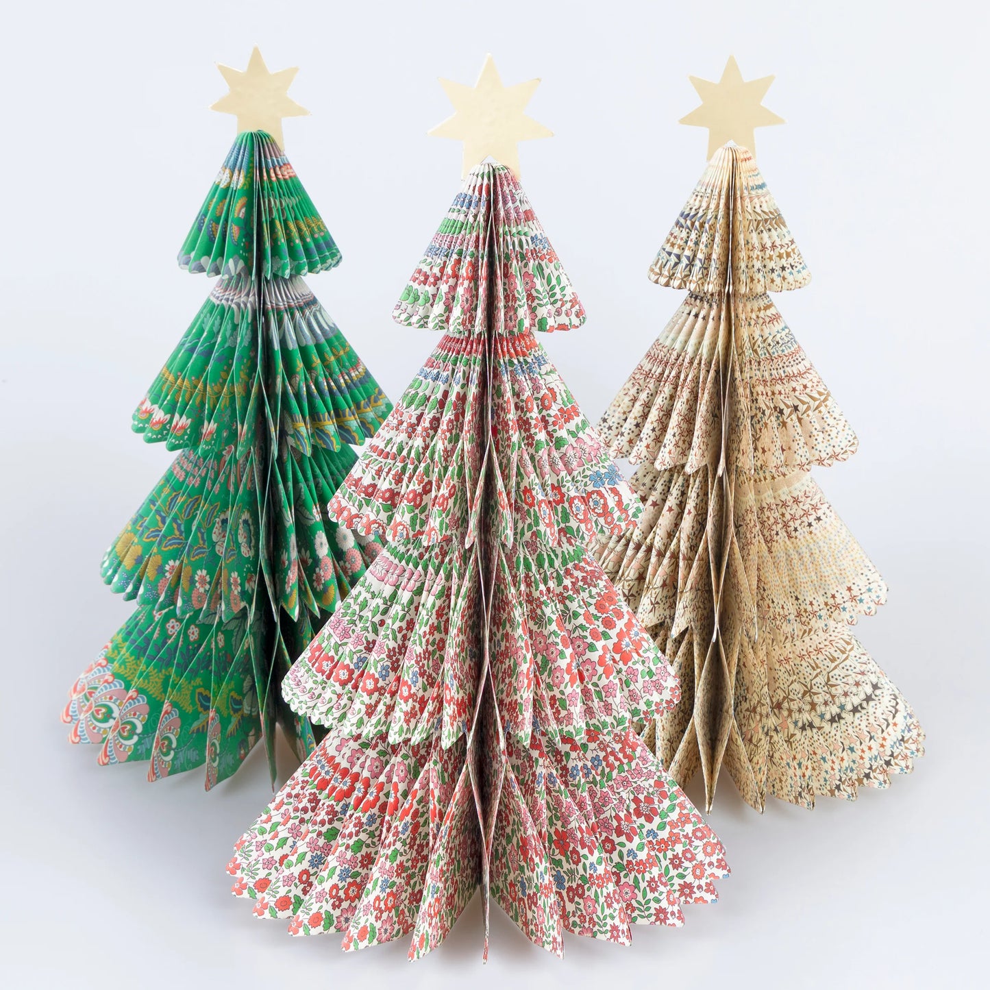 Meri Meri x Liberty Paper Honeycomb Trees (x 3)