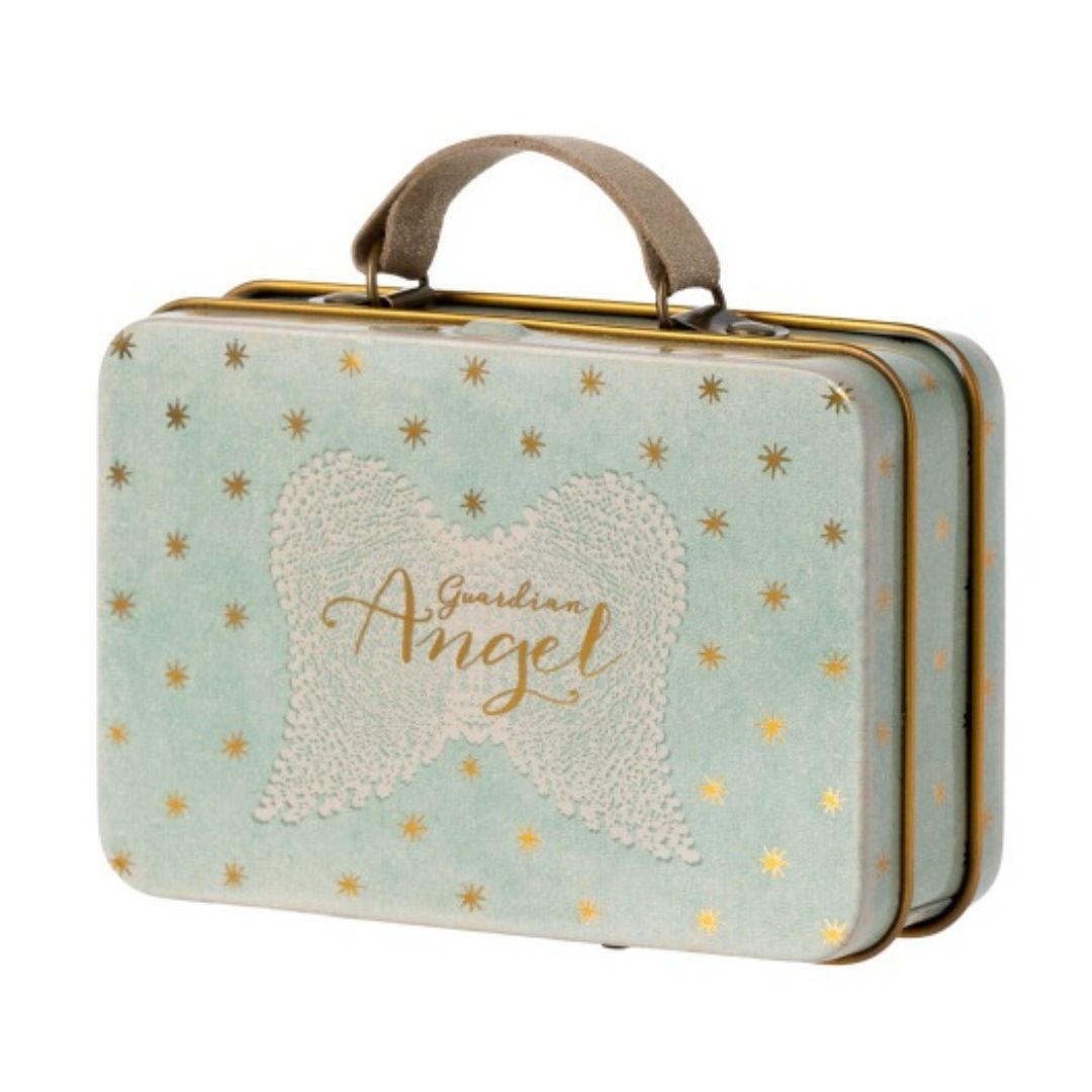 Maileg angel mouse suitcase tin