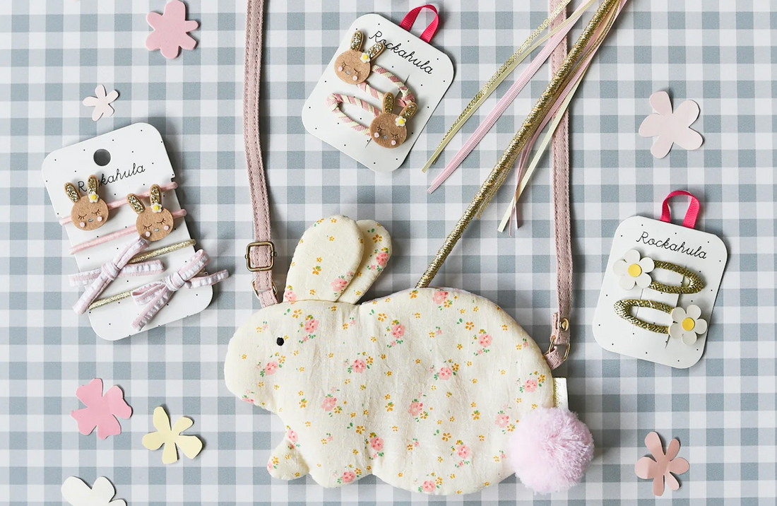 Rockahula kids arrives at Mouse in a Box, childrens hair accessories, childrens bunny shaped handbag