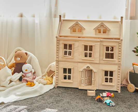 Tiny Treasures, Big News! Mouse in a Box Welcomes PlanToys & the Enchanting Victorian Dollhouse!