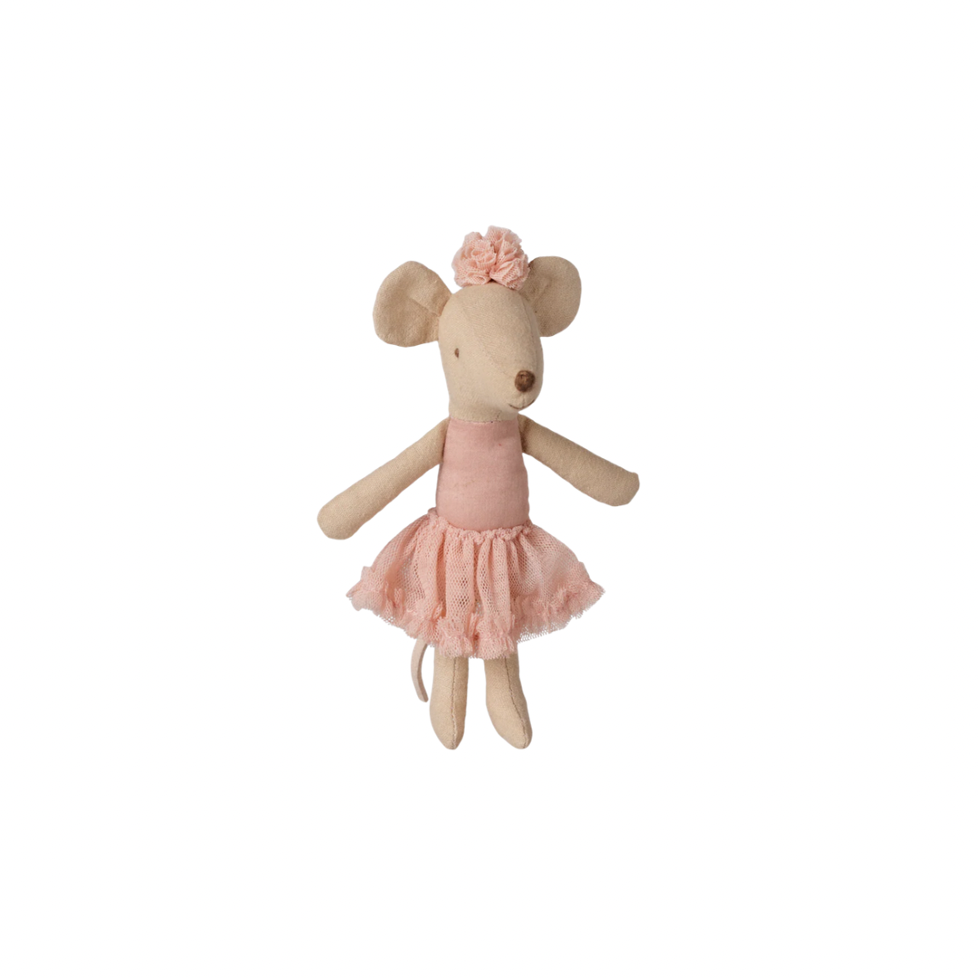 Maileg Ballerina mouse, Big sister - Light heather