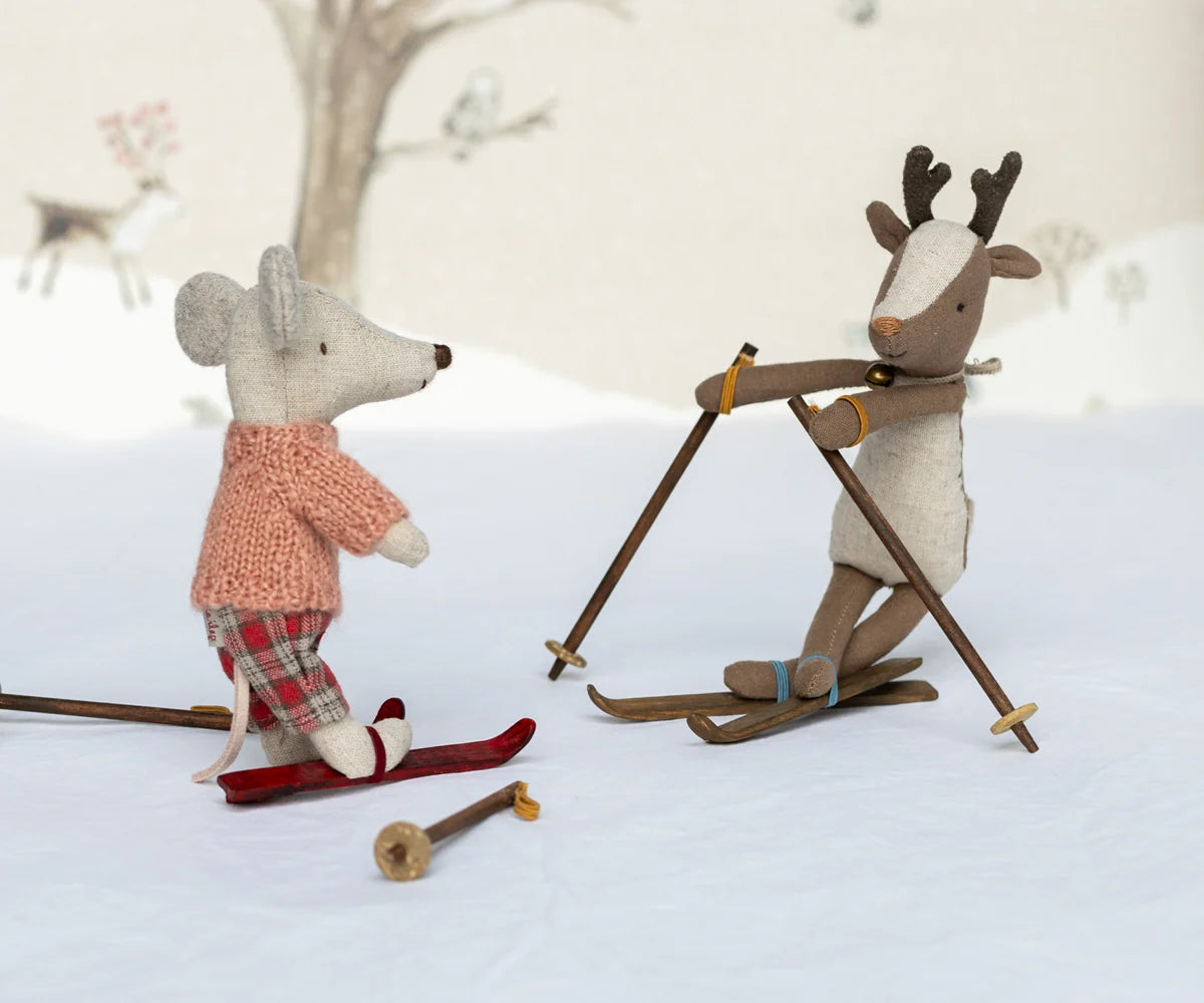Maileg Winter mouse with ski set, Big sister