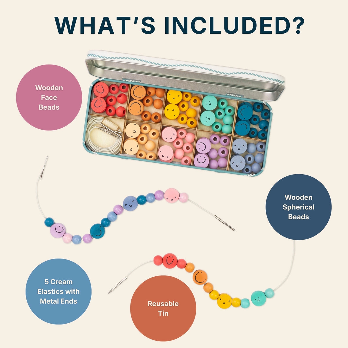 Cotton Twist It's Nice To Be Nice Bracelet Beading Kit for Children