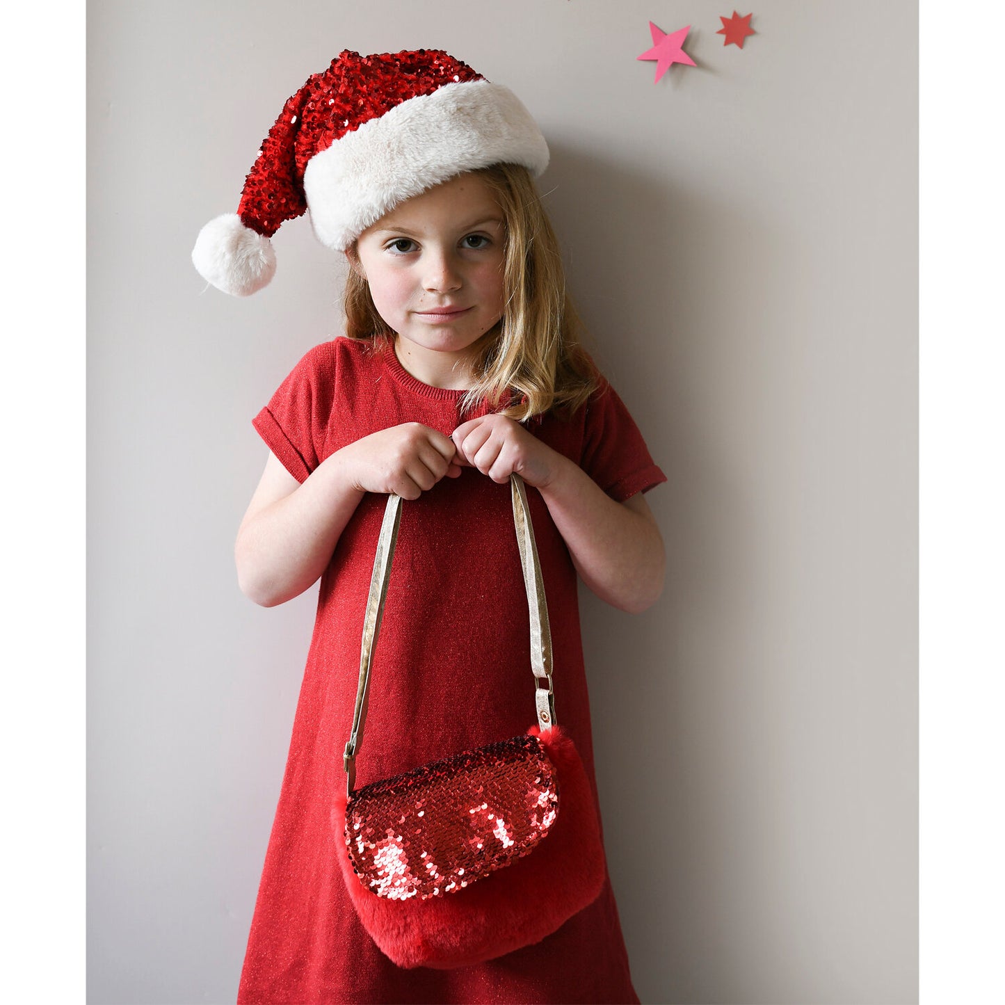 Rockahula Sequin Velvet Santa Hat