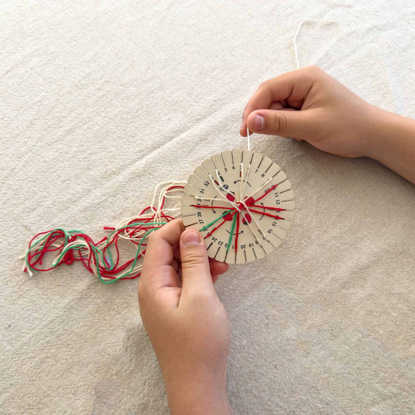 Cotton Twist (WE PREPAY ALL USA DUTIES) - Make Your Own Strawberry Kumihimo Bracelet Kit