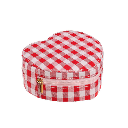Rockahula Gingham Love Heart Jewellery Box