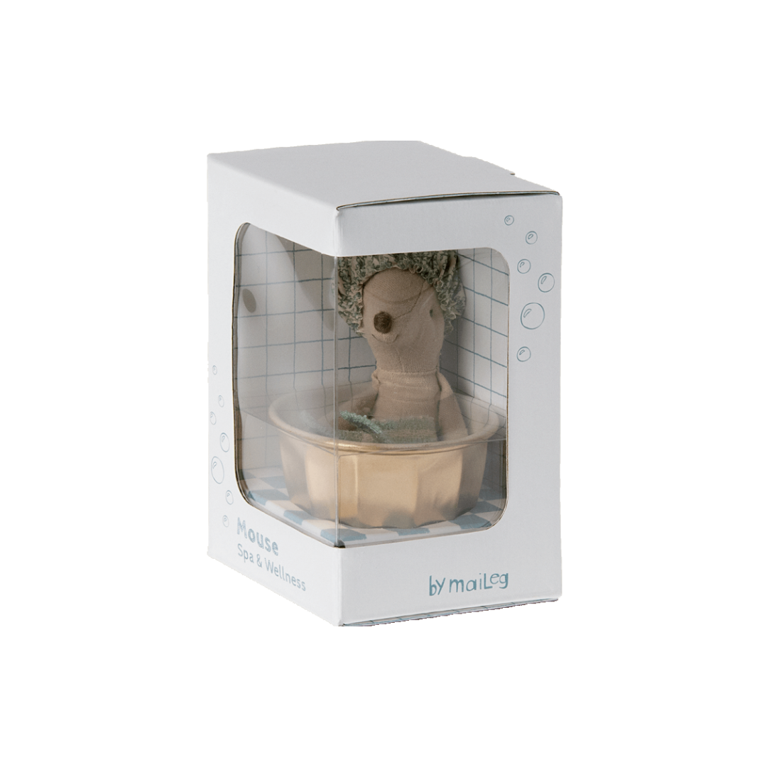 Maileg wellness mouse all boxed up in her gift box, perfect Maileg gift present