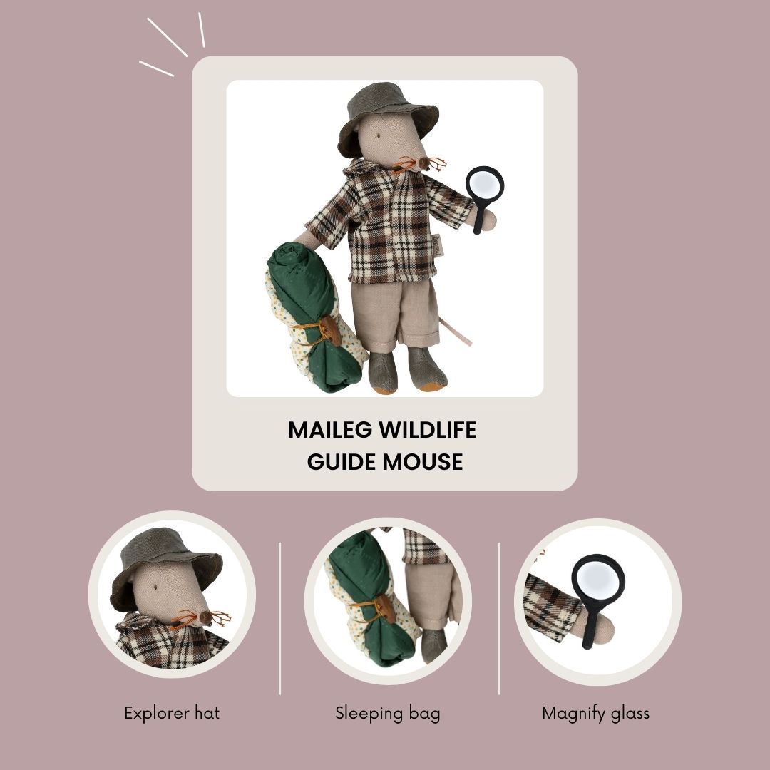 Maileg Wildlife Guide Mouse