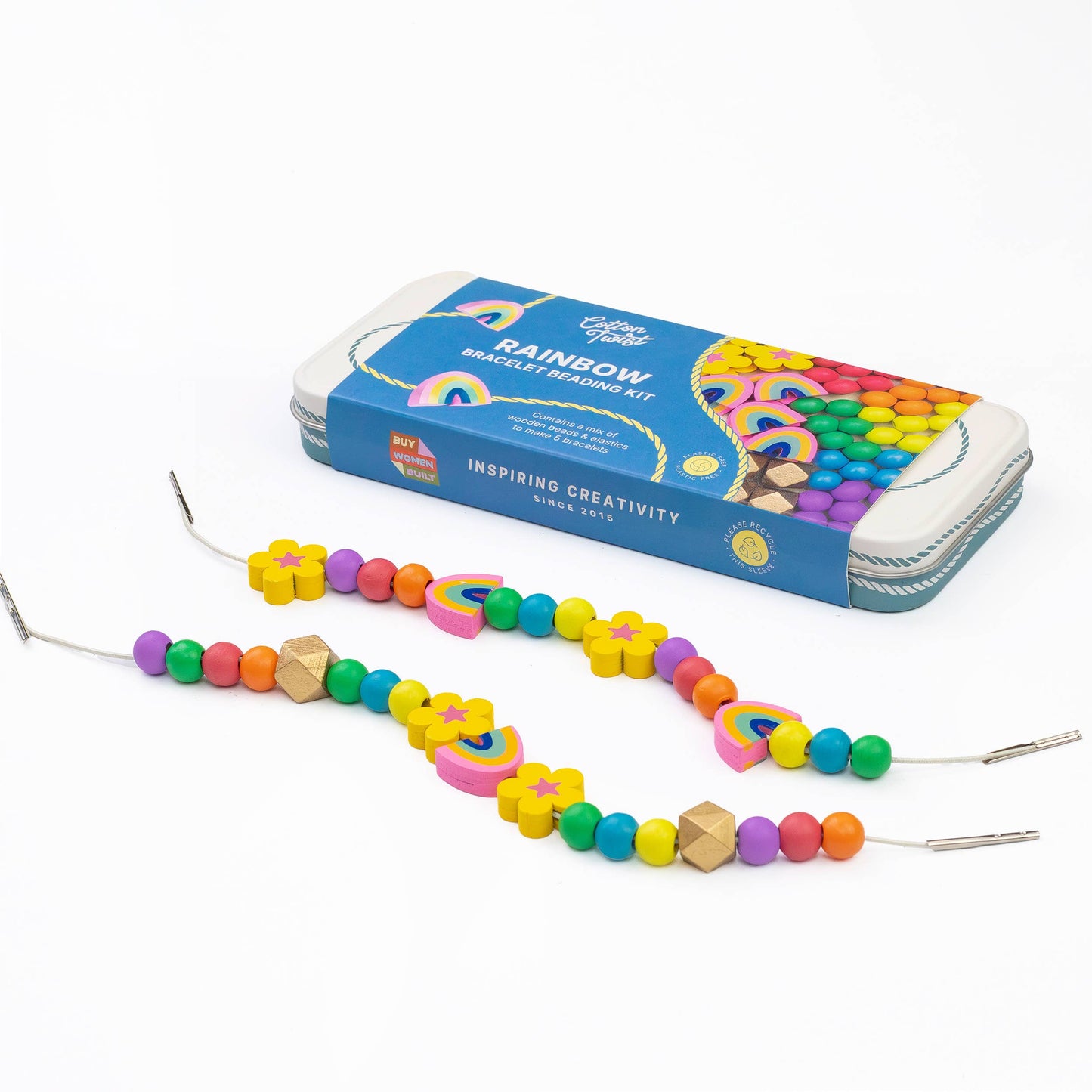 Cotton Twist (WE PREPAY ALL USA DUTIES) - Rainbow Bracelet Bead Kit