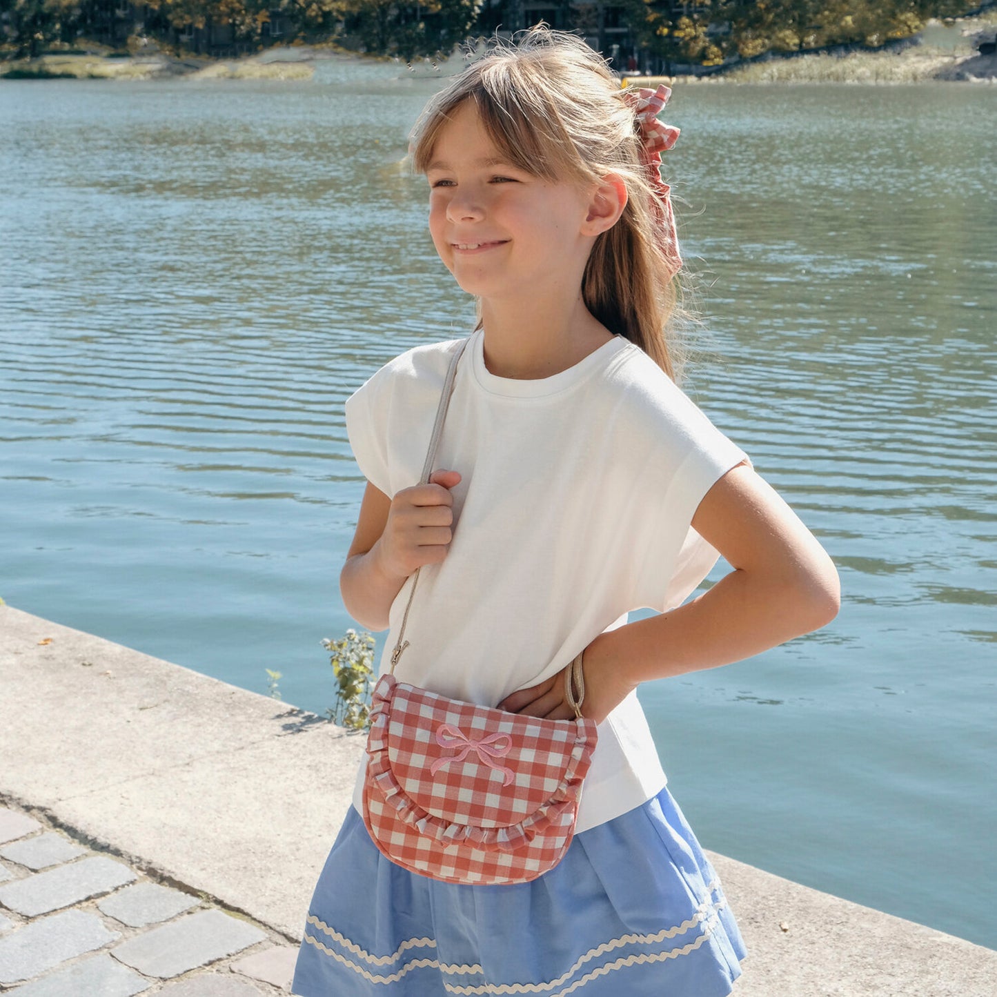 Rockahula Gingham Ruffle Bow Bag