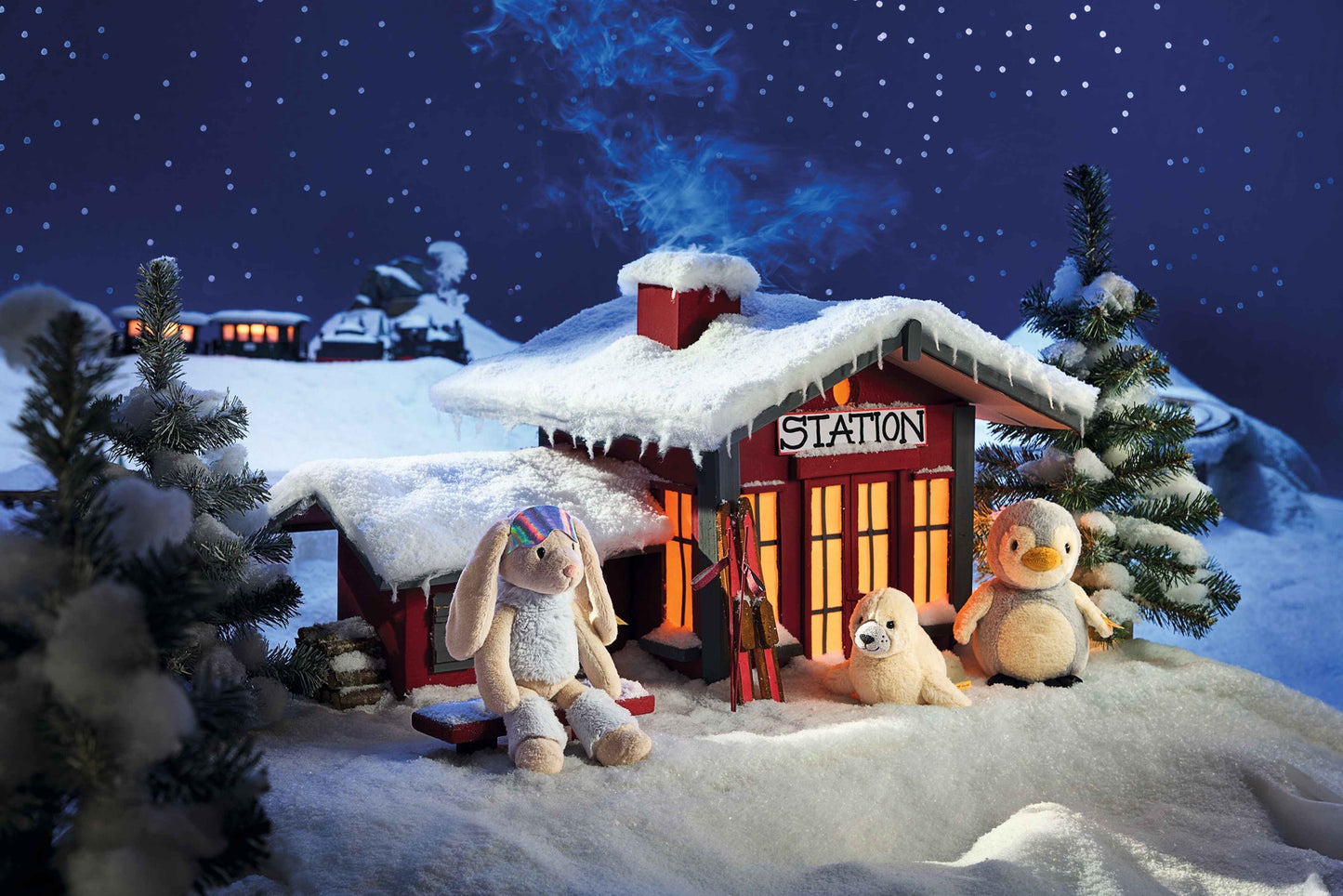 Steiff Hoppie Skier Colourful Soft Toy 31cm