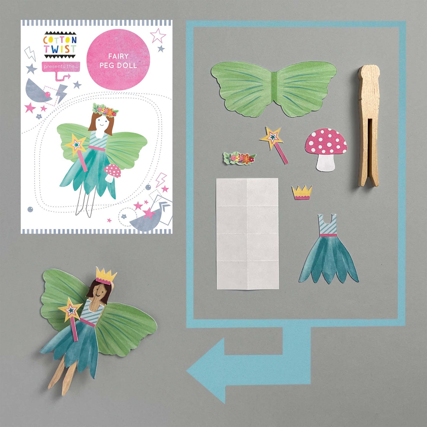 Cotton Twist Make Your Own Fairy Peg Doll