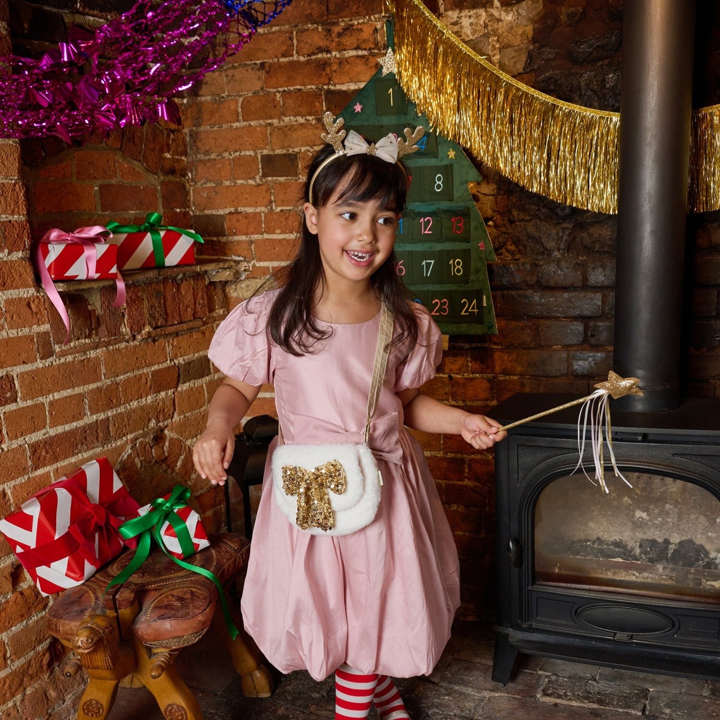 Rockahula Magical Golden Reindeer Headband