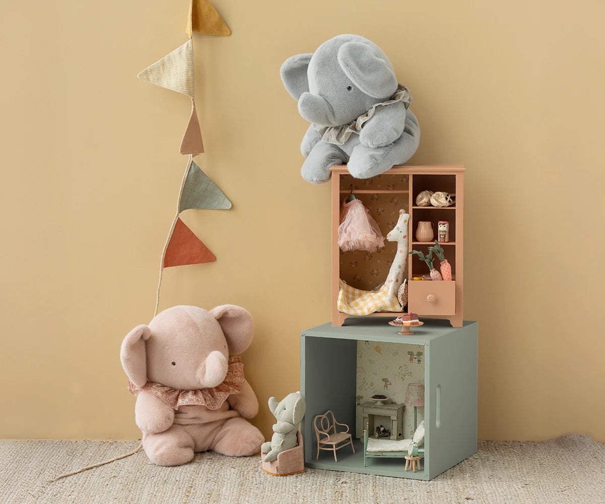 Maileg Elephant plush, Big - Powder