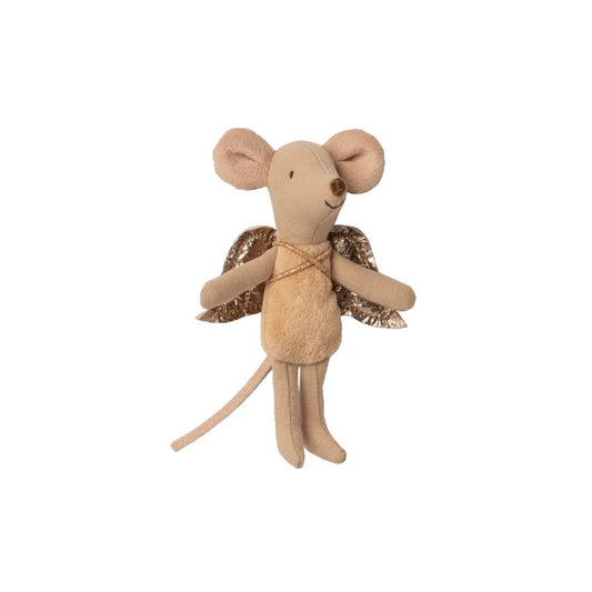 Maileg neutral fairy mouse with shiny wings