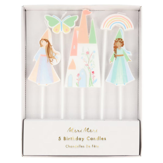 Meri Meri Magical Princess Candles (x5)