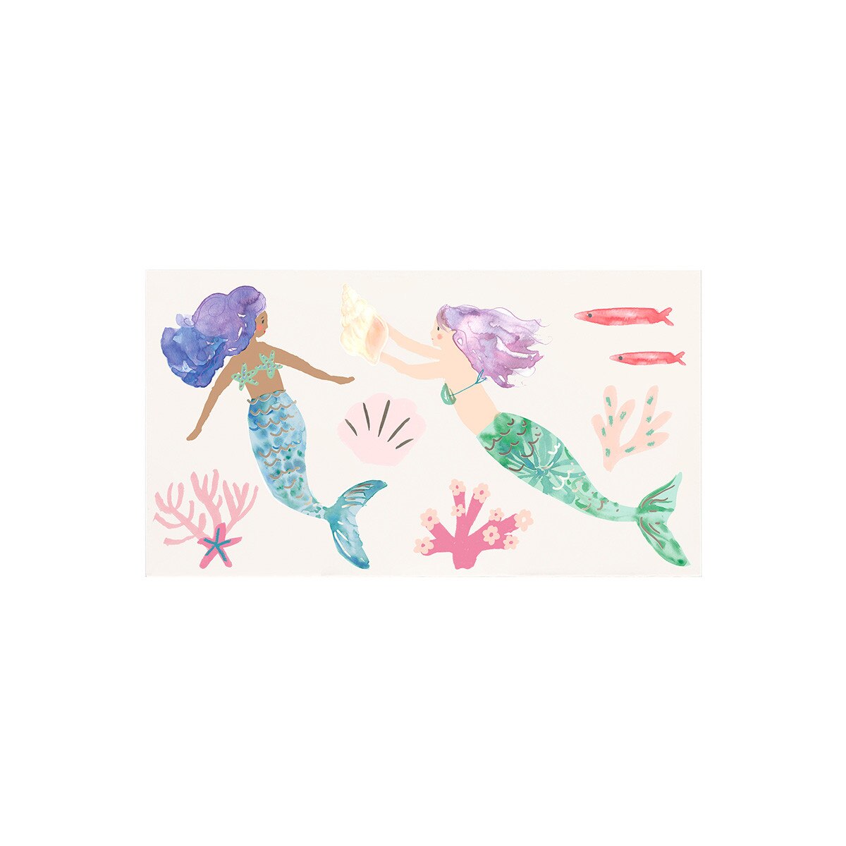 Meri Meri Sign Meri Meri Mermaid Large Temporary Tattoos – Mouse in a Box