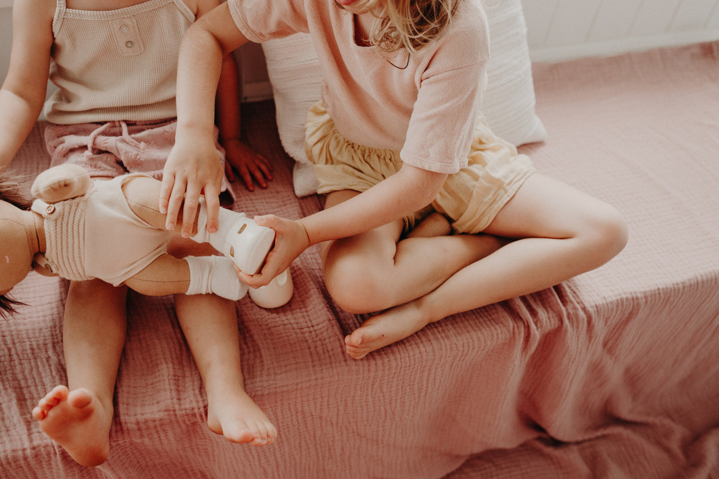 Olli Ella Dinkum Dolls Shoes -  Cream