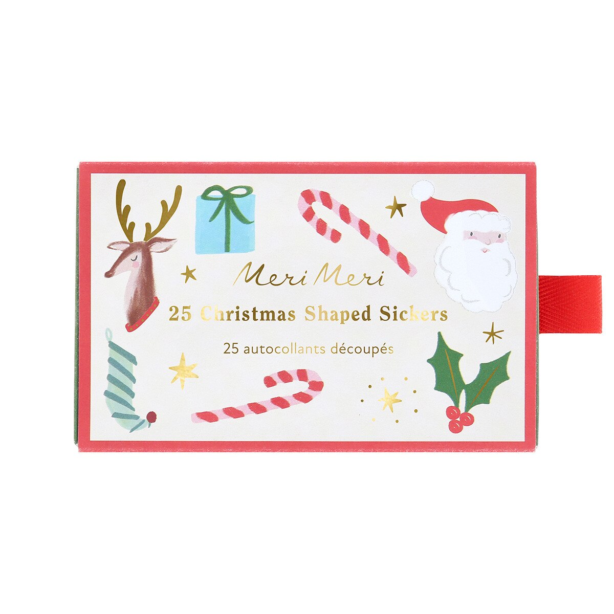 Meri Meri Christmas Shaped Stickers  (25 x stickers)