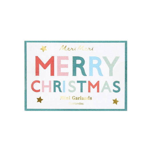 Meri Meri Merry Christmas Mini Matchbox garland set
