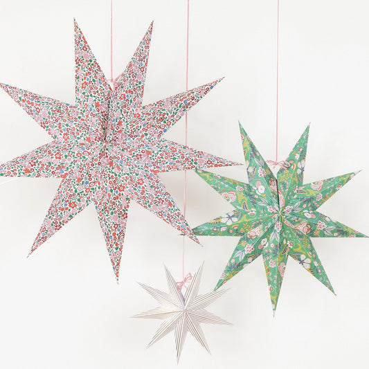 Meri Meri x Liberty Star Decorations (x 3)