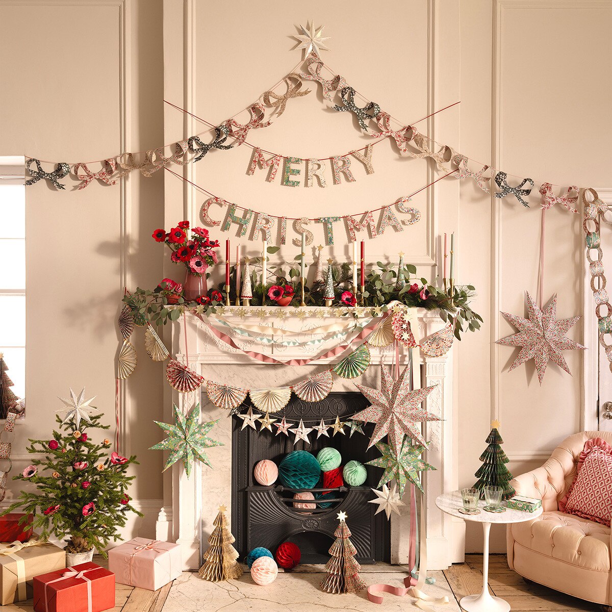Meri Meri x Liberty Star Decorations (x 3)