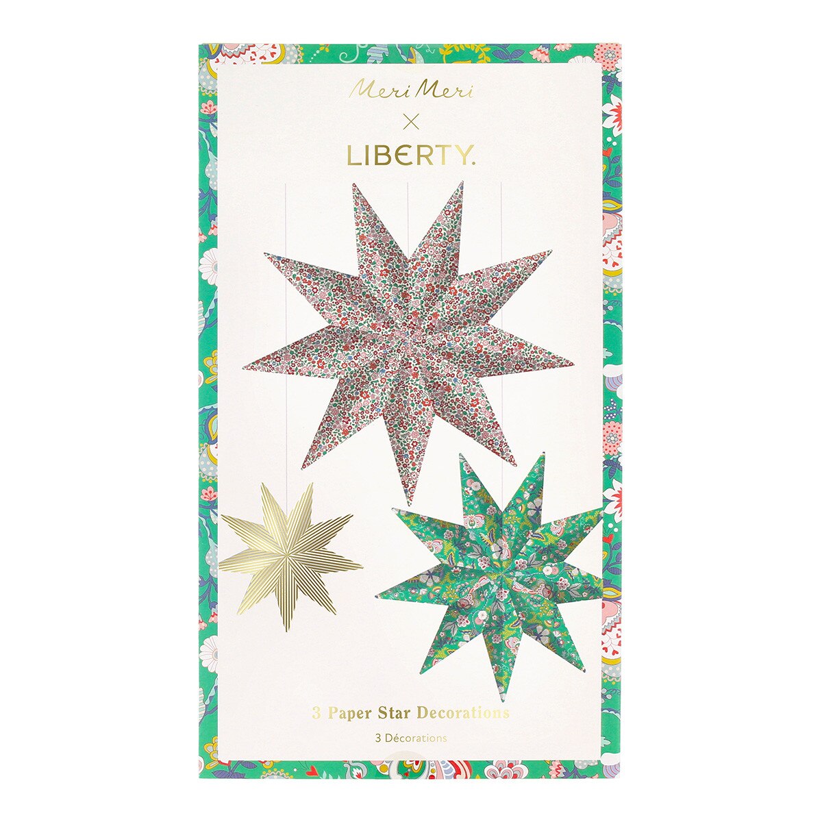 Meri Meri x Liberty Star Decorations (x 3)