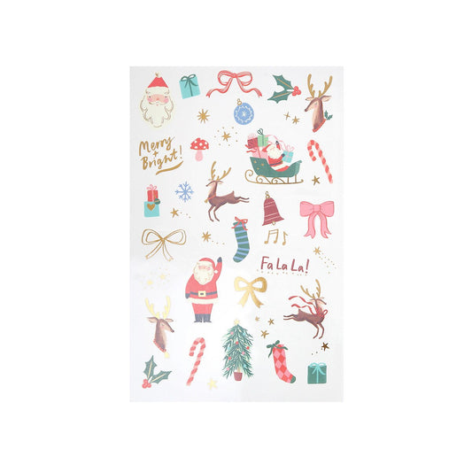 Meri Meri Christmas Mixed Icon Temporary Tattoos (x 2 sheets)