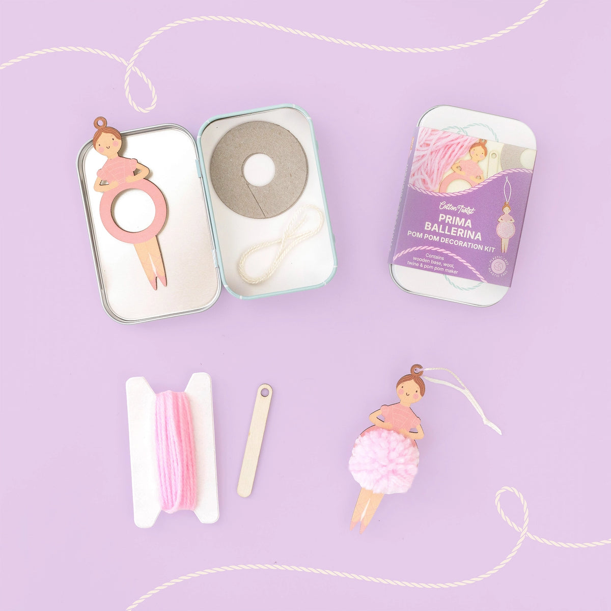 Cotton Twist Make Your Own Pom Pom Ballerina Gift Kit