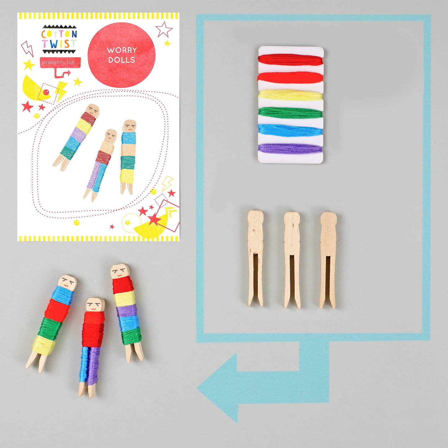 Cotton Twist Make Your Own Worry Dolls Kit