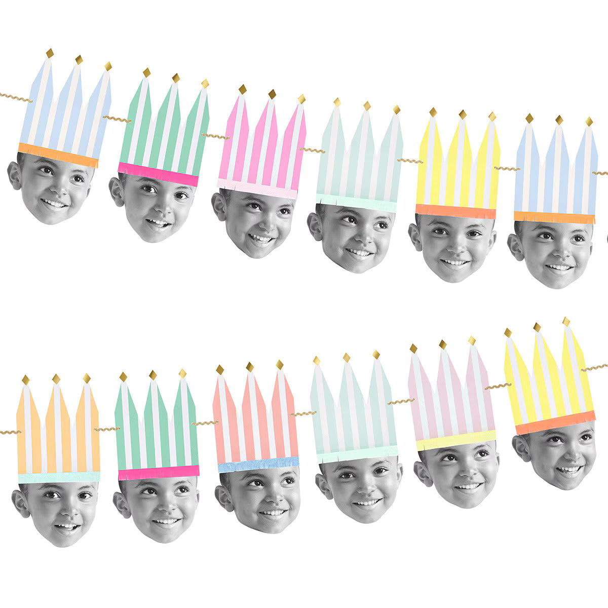 Meri Meri DIY Photo Party Crown Garland