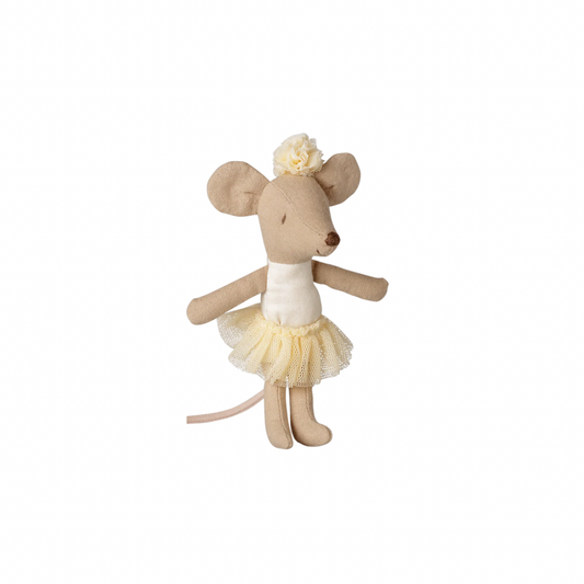 Maileg  Ballerina mouse, Little sister - Off white