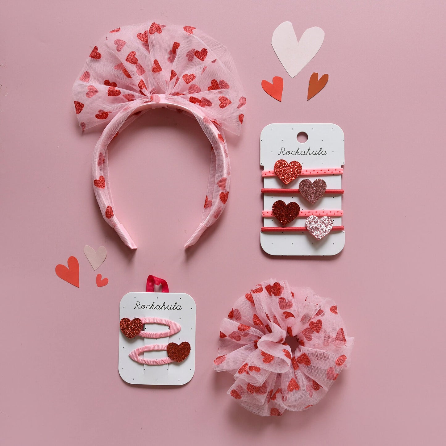Rockahula Sweet Hearts Tulle Scrunchie