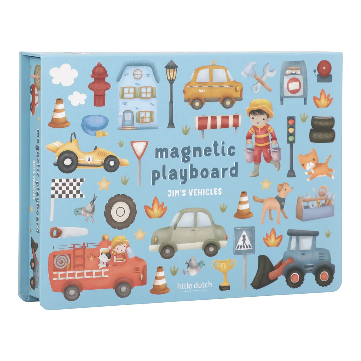 Little Dutch Magnetic Play Board Jim’s Vehicles FSC