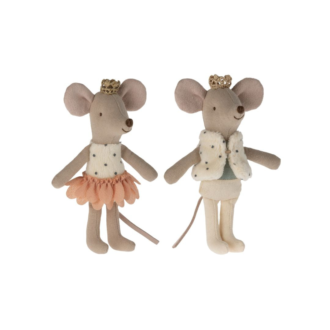 Maileg royal little brother and sister mice twins.