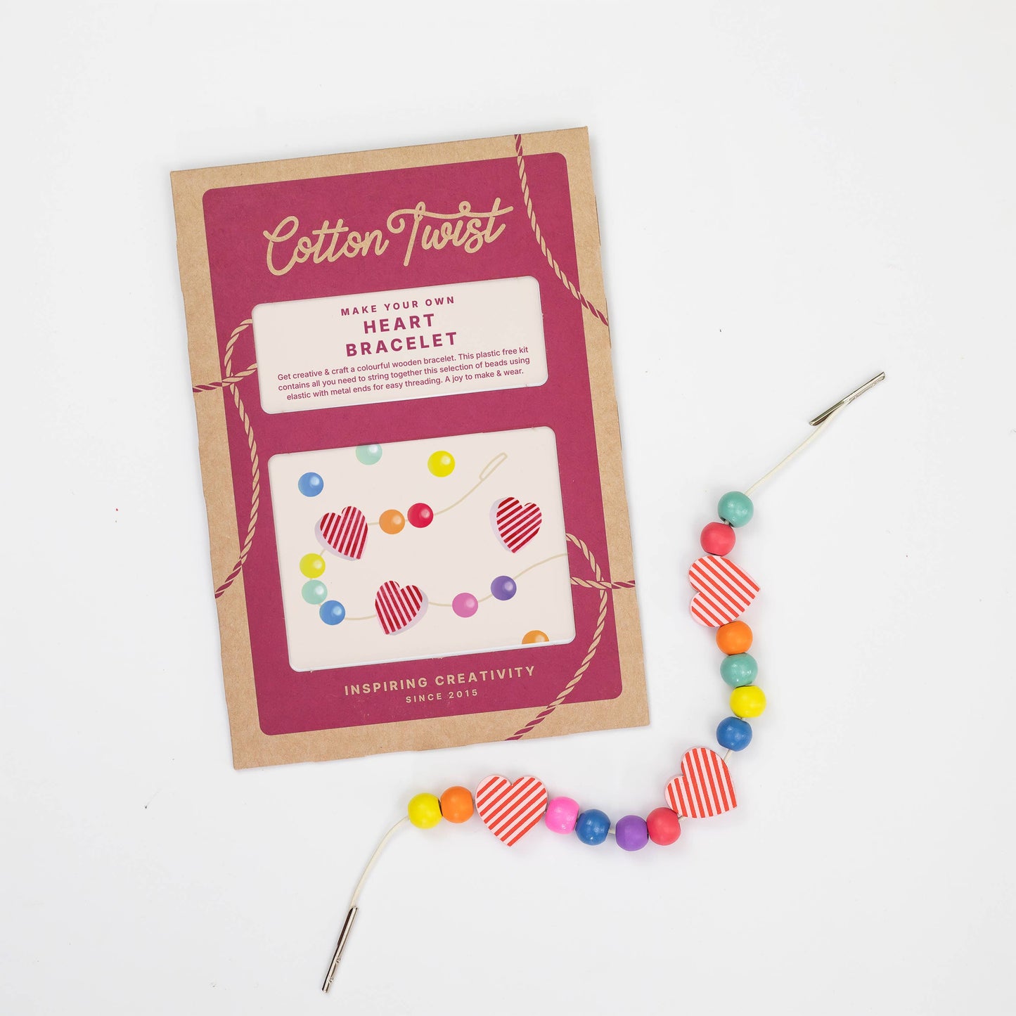 Cotton Twist Make Your Own Heart Bracelet