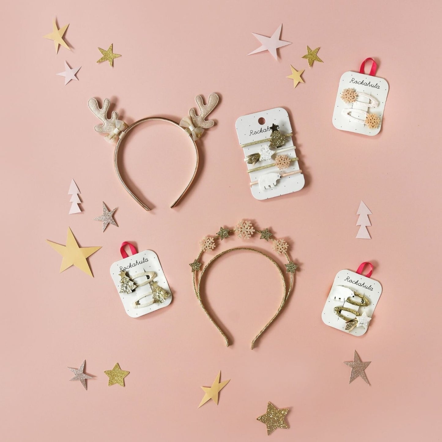 Rockahula Shimmer Snowflake Clips