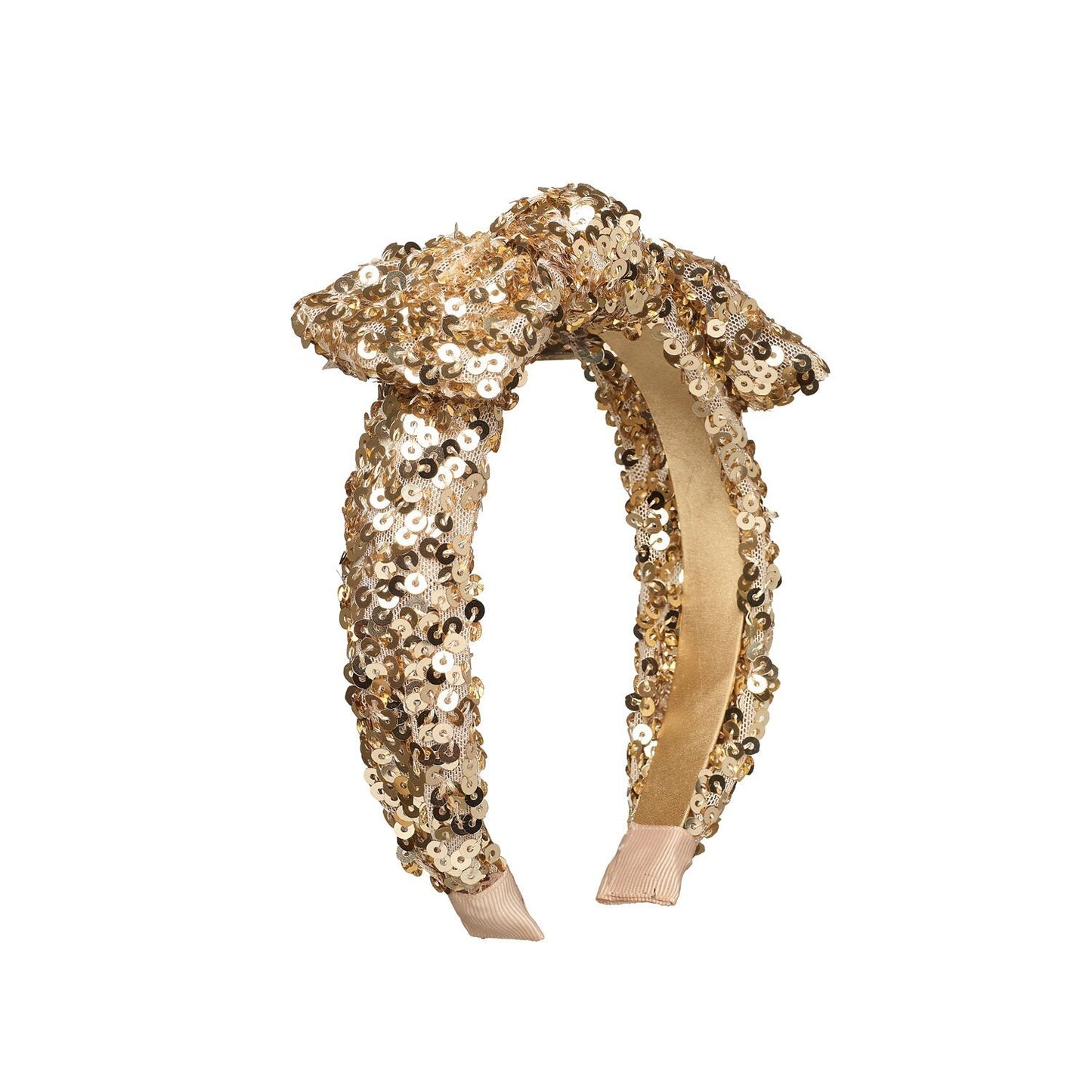 Rockahula Bedazzle Gold Sequin Bow Headband