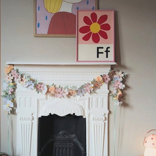 Meri Meri x Liberty Paper Flower Garland