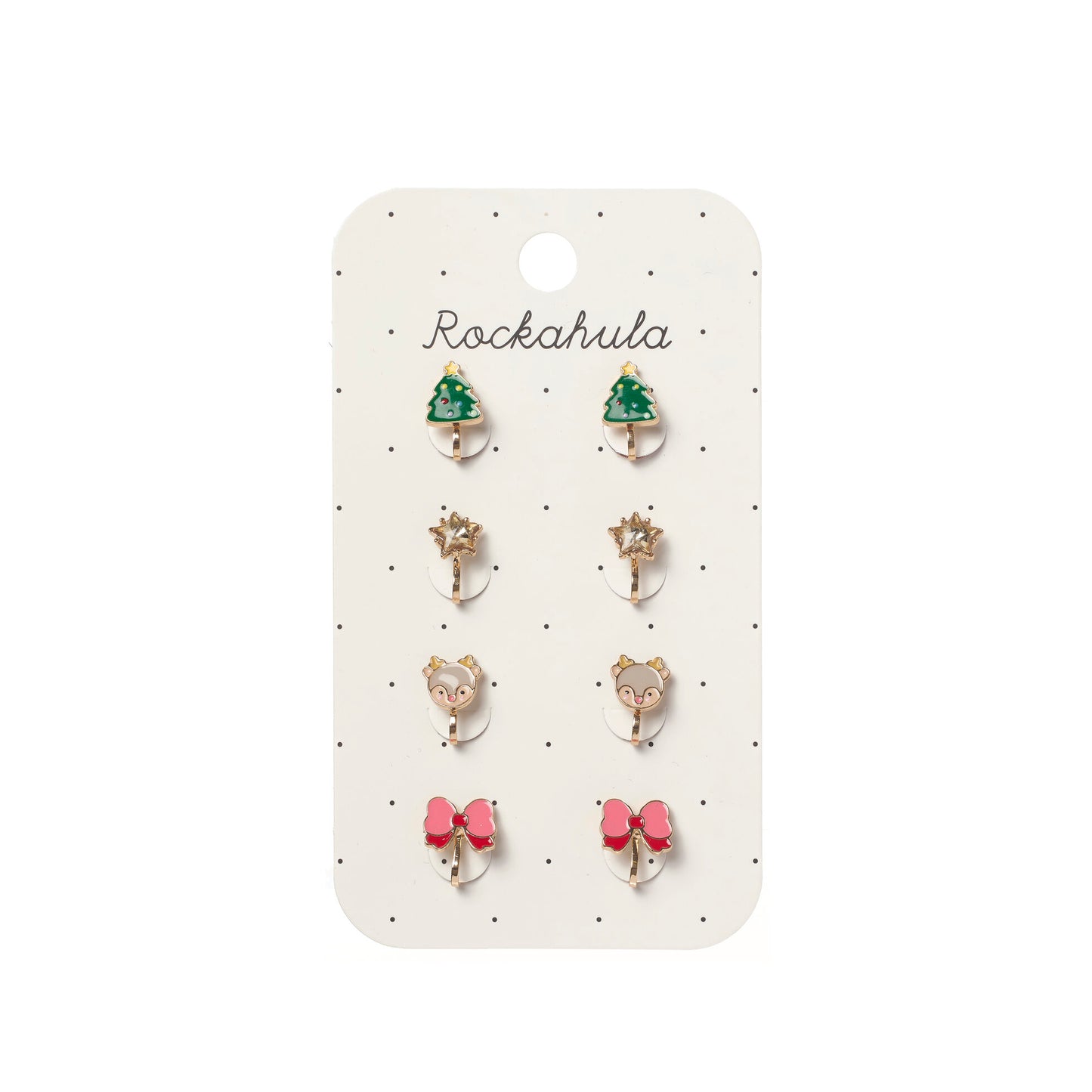 Rockahula Jolly Christmas Clip On Earrings