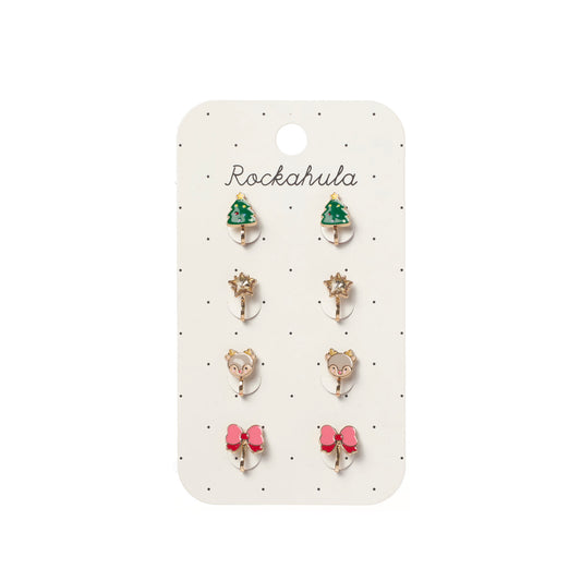 Rockahula Jolly Christmas Clip On Earrings