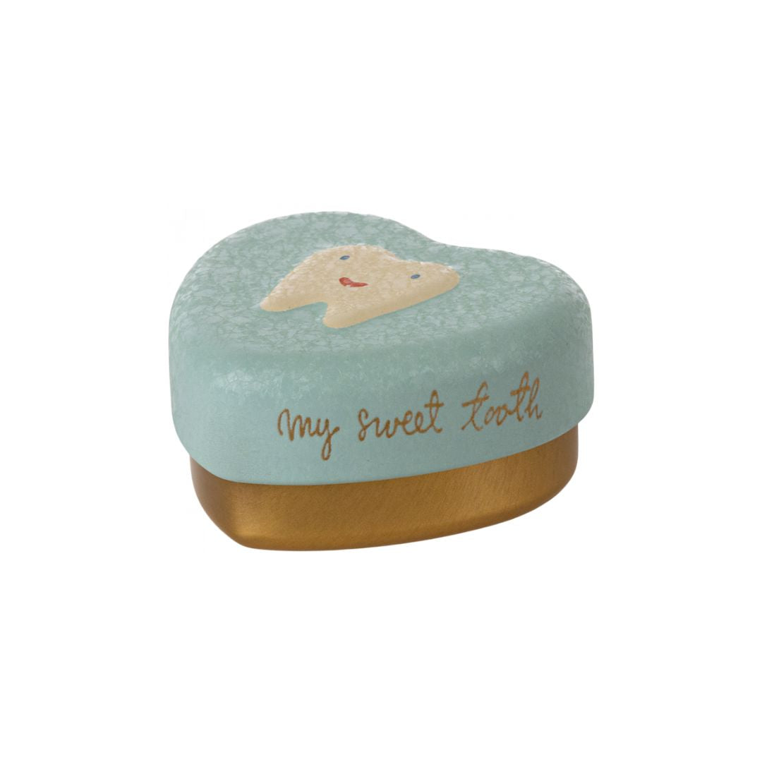 Maileg Tooth Box, Mint - Mouse in a Box