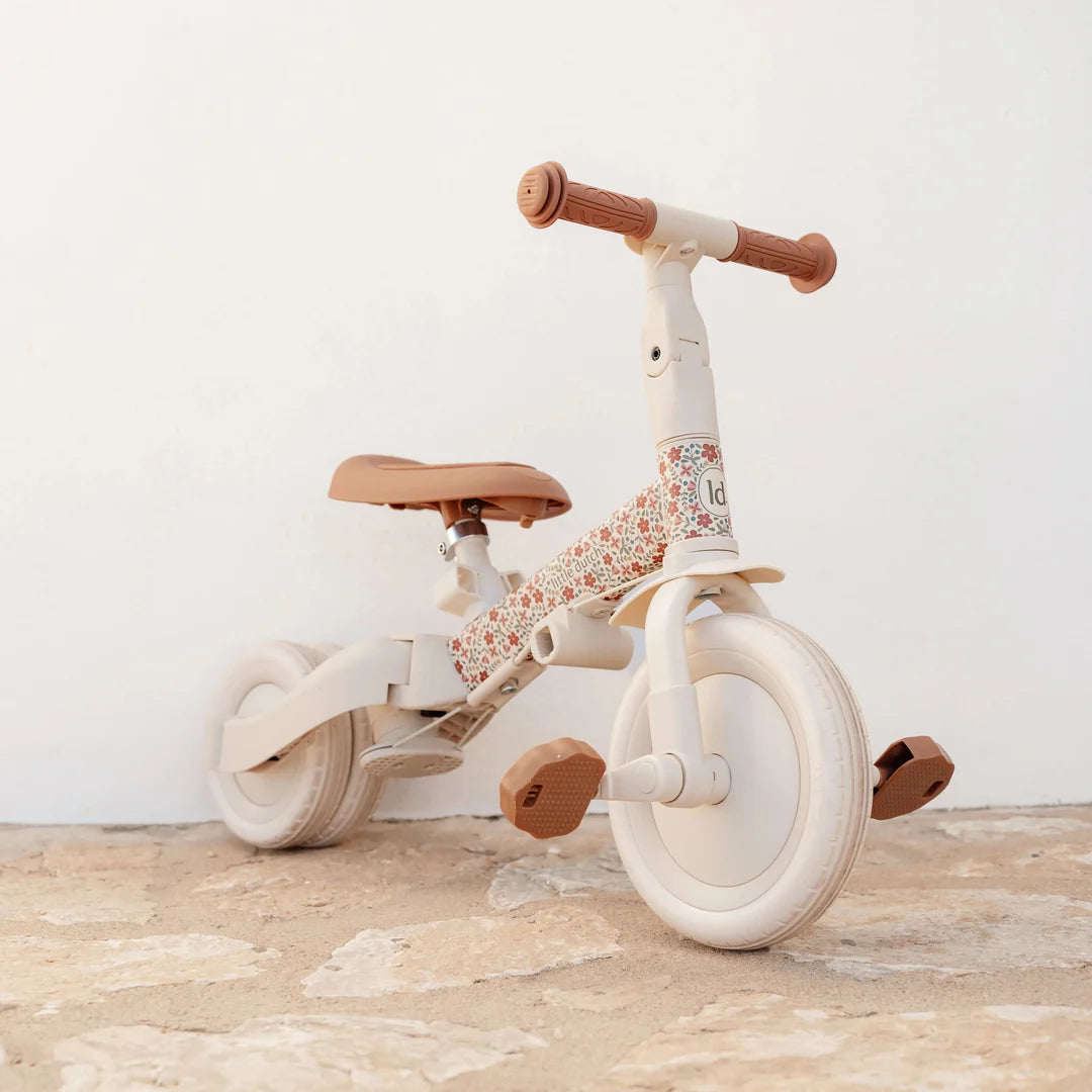 Little Dutch 4 in 1 Tricycle with Push Bar - Sunny Flower