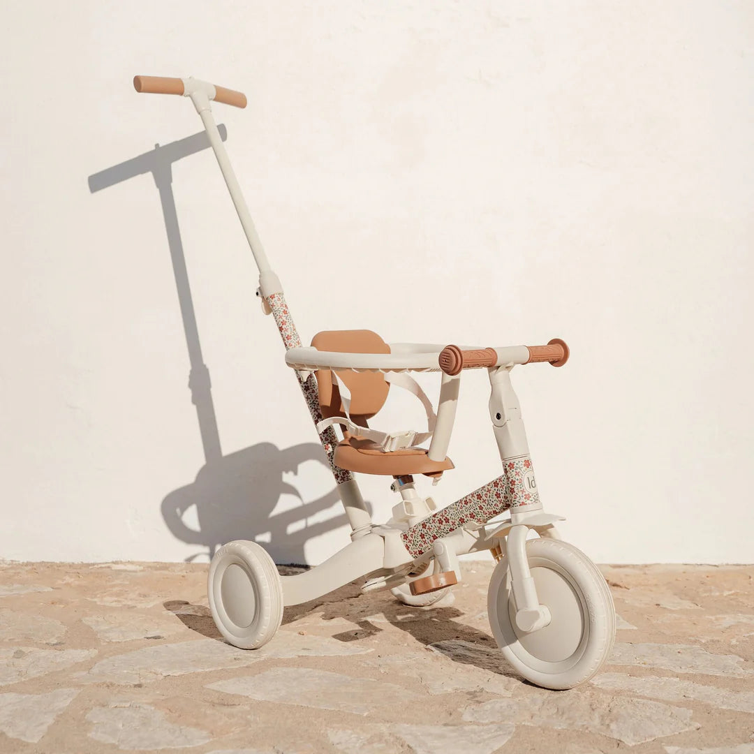 Little Dutch 4 in 1 Tricycle with Push Bar - Sunny Flower