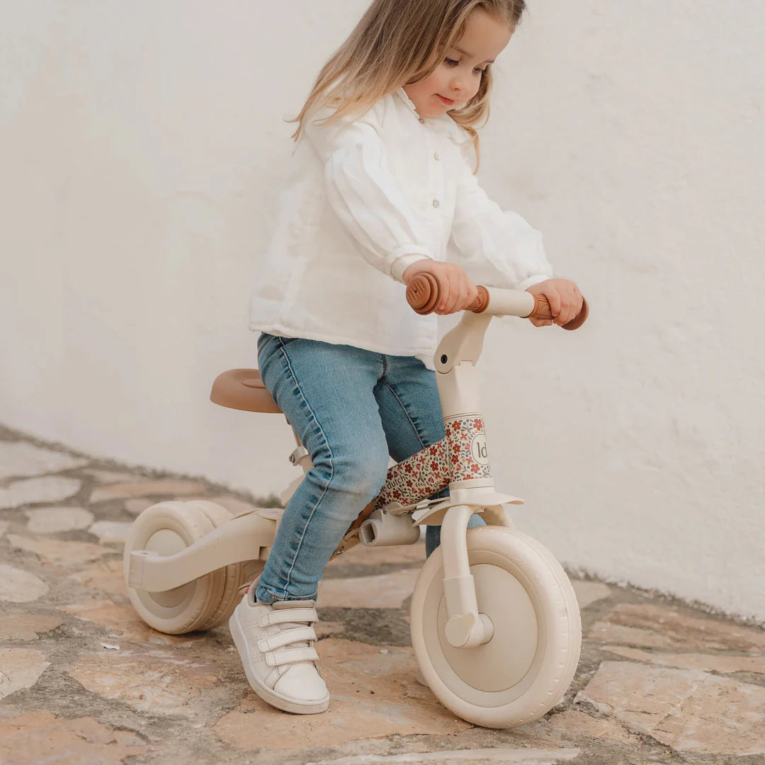 Little Dutch 4 in 1 Tricycle with Push Bar - Sunny Flower
