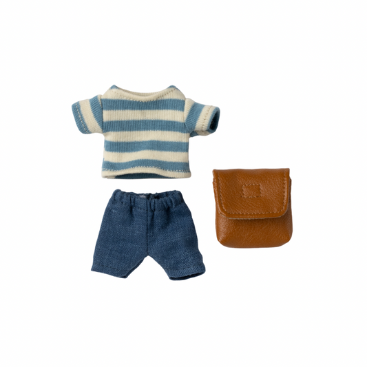 Maileg Clothes and bag, Big brother mouse - Brown