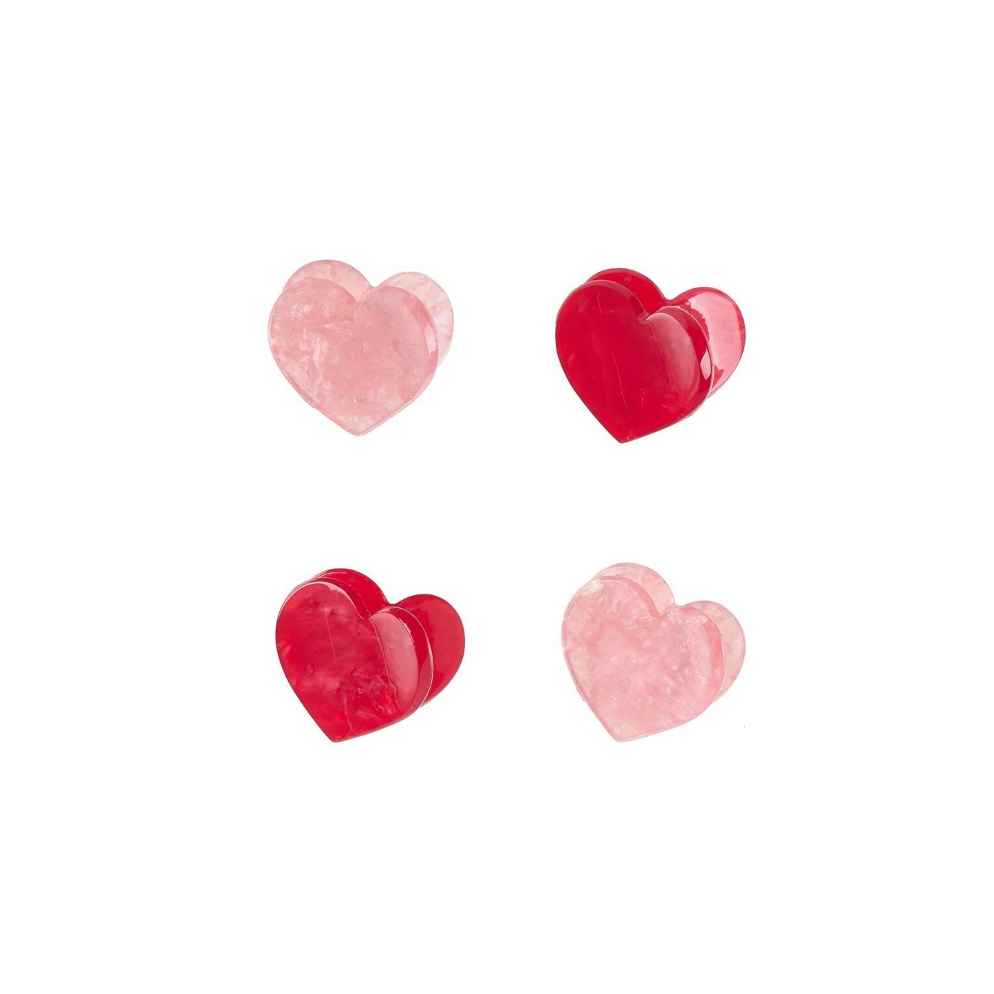 Rockahula Love Heart Claw Clip 4 Pack